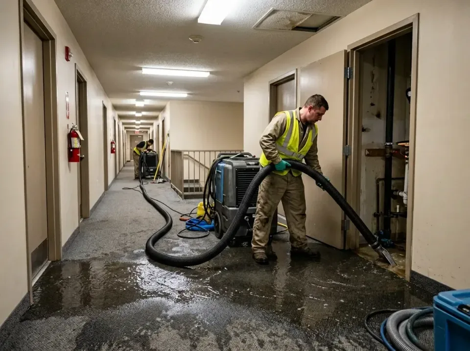 multi-unit-apartment-hallway-f-005 — frequently asked questions, Emergency Burst Pipe Water Extraction & Removal in Harwood…
